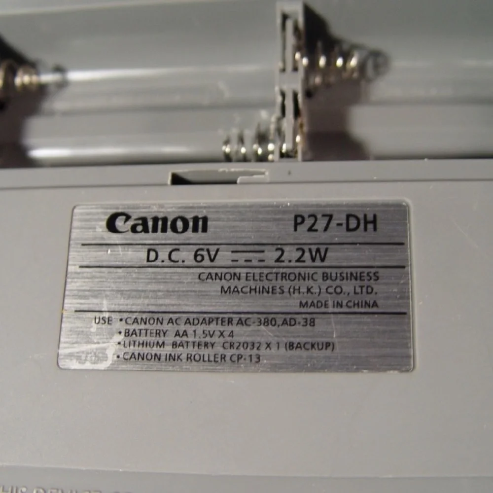Canon P27-DH Printing Calculator Works!